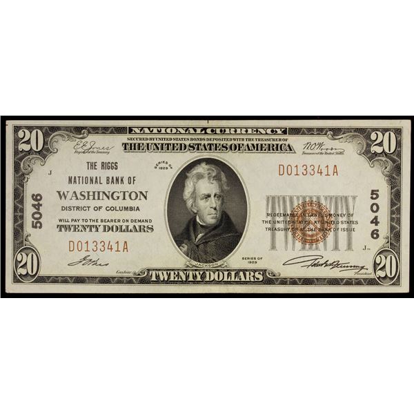 UNITED STATES: Banknotes, 20 dollars, 1929, XF