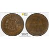 Image 1 : NEW ZEALAND: AE penny token, 1881, PCGS MS62 BN
