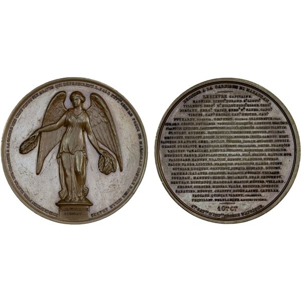 ALGERIA: AE medal (63.90g), 1840, AU