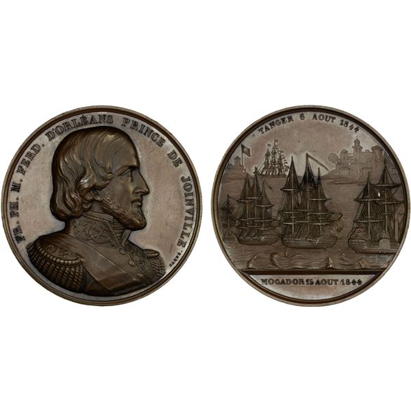 ALGERIA: AE medal (71.96g), 1844, Unc