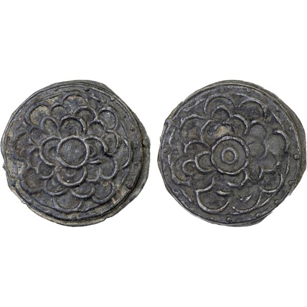 BRUNEI: Anonymous, tin pitis (5.87g), 18th-early 19th century, VF-XF