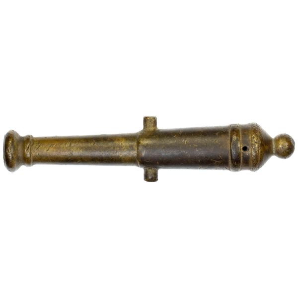 BRUNEI: brass cannon (180.5g), Choice VF