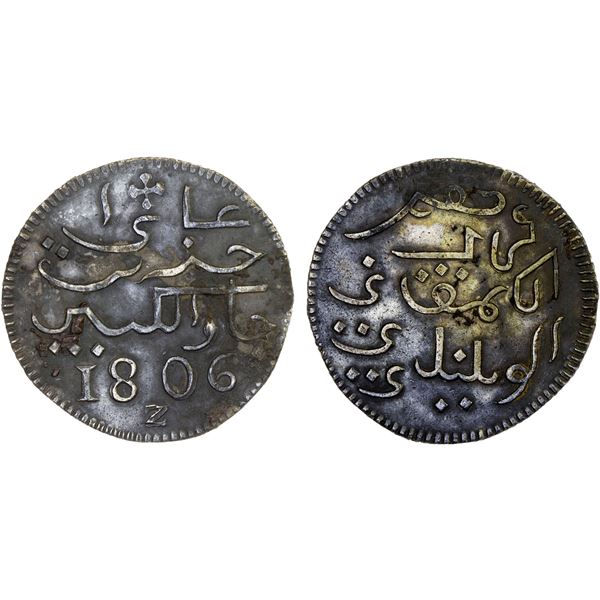 INDONESIA: JAVA: Batavian Republic, AR rupee, 1806, VF-XF