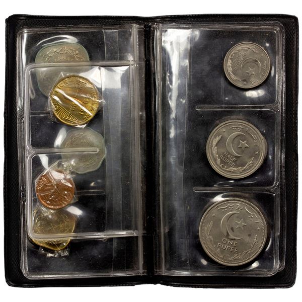 PAKISTAN: Islamic Republic, 8-coin mint set, 1948/51/53