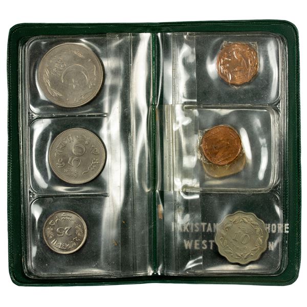 PAKISTAN: Islamic Republic, 7-coin mint set, 1948/64