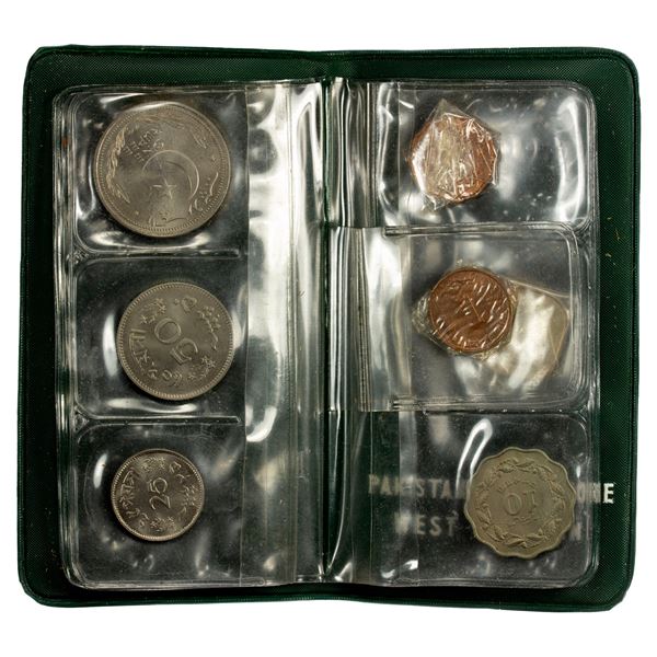 PAKISTAN: Islamic Republic, 7-coin mint set, 1948/64