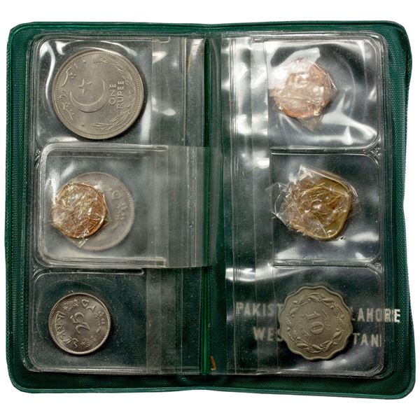 PAKISTAN: Islamic Republic, 7-coin mint set, 1948/64