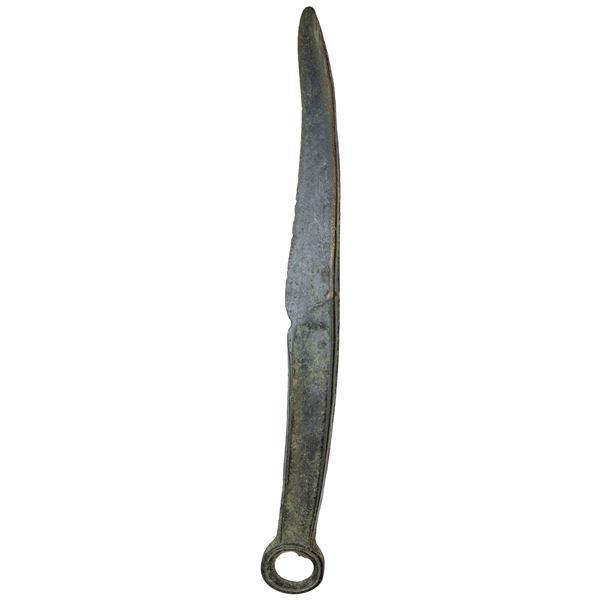 EASTERN ZHOU: Spring & Autumn Period, AE proto-knife money (39.17g), ca. 600-400 BC, Choice VF