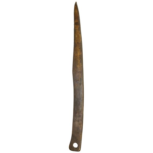 EASTERN ZHOU: Spring & Autumn Period, AE proto-knife money (53.11g), ca. 600-400 BC, VF