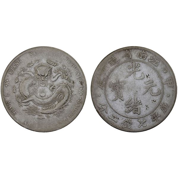 KIANGNAN: Kuang Hsu, 1875-1908, AR dollar, CD1904, VF