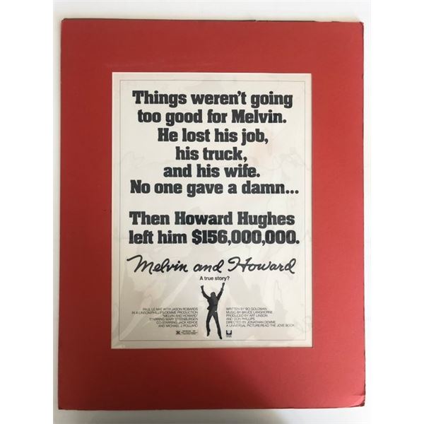 Melvin and Howard Movie Poster