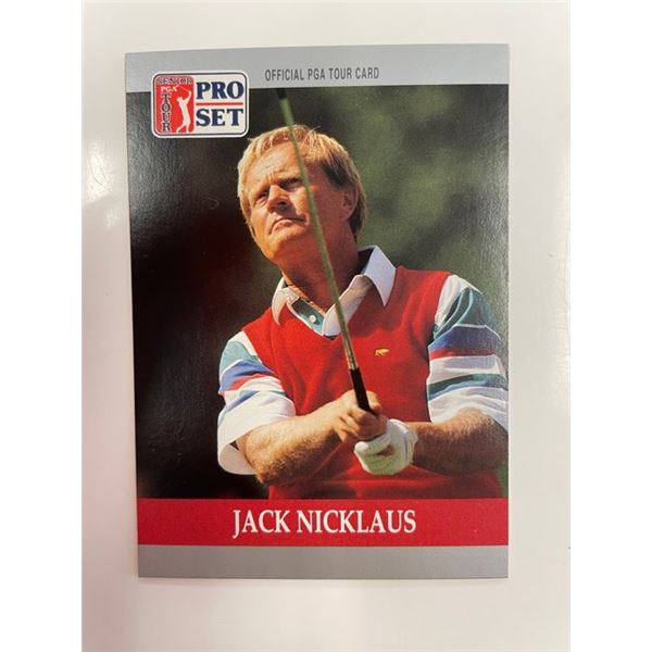 Jack Nicklaus Official PGA Tour Card
