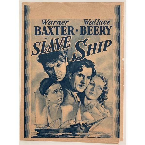 Slave Ship unsigned promo flier