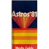 Image 1 : 1981 Astros media guide. 4x9 inches