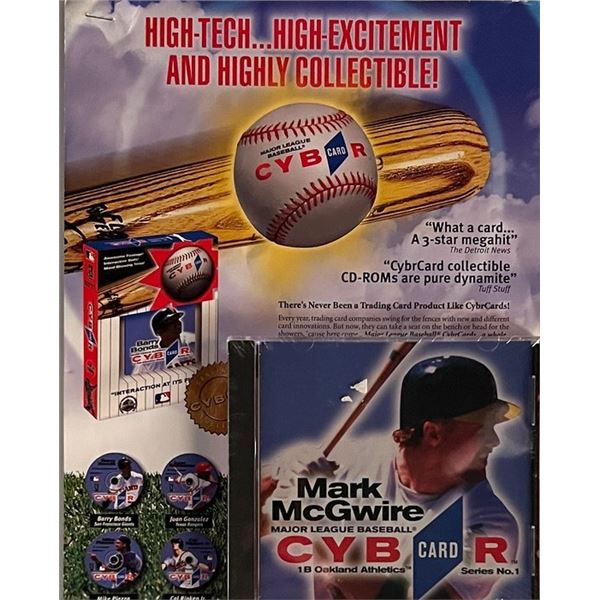 Mark McGwire Cyber Card. 5x6 inches