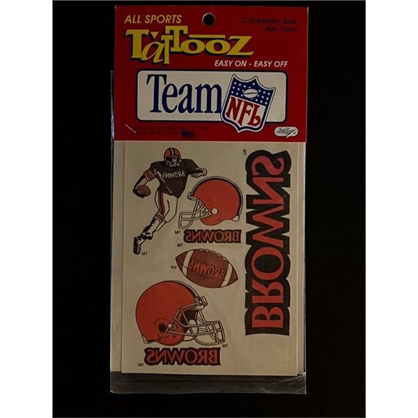 Vintage 1992 NFL Cleveland Browns Tattoos