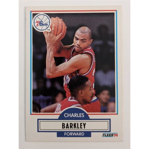 Charles Barkley 76ers Fleer '90 Basketball Card