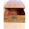 Image 3 : Rustically Carved Side Table