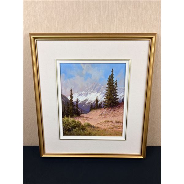 Mountain Scenery Painting by J.Haire