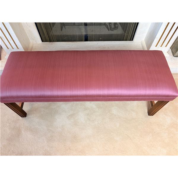 Pink Upholstered Bench