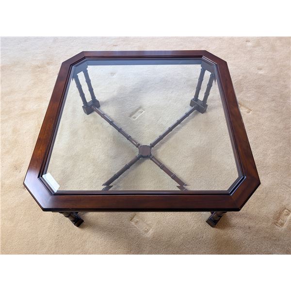 Glass-Top Coffee Table