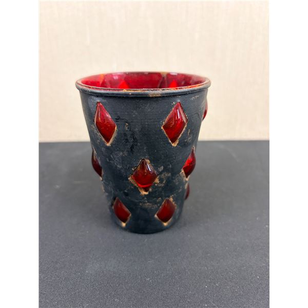 Unique Ruby Red Glass