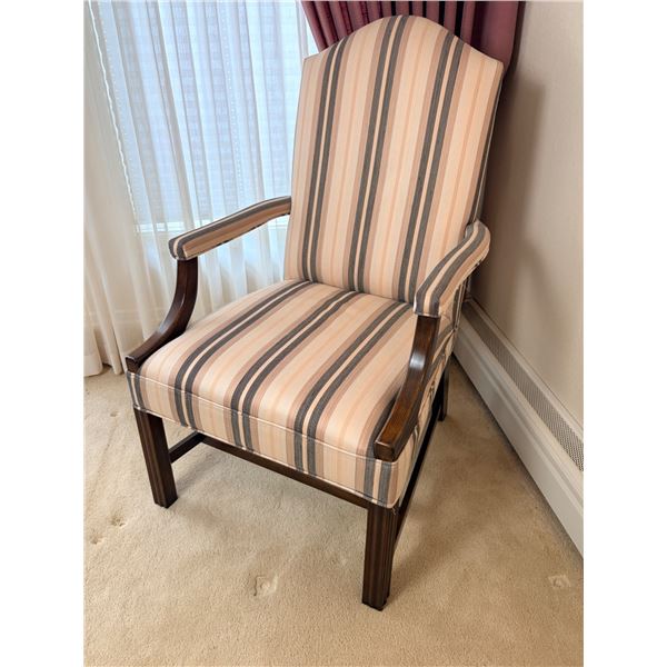 Chevron Upholstered Armchair