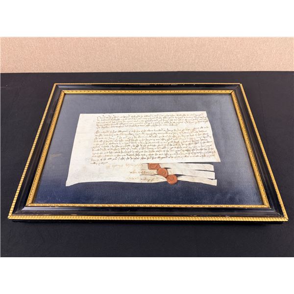 Antique Document with Wax Seals