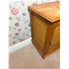Image 4 : Wooden Wicker Storage Table