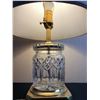 Image 3 : Crystal Table Lamp with Brass Accents
