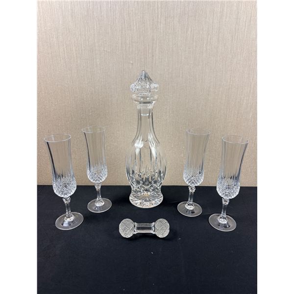 Crystal & Glass Decanter Set