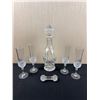 Image 1 : Crystal & Glass Decanter Set