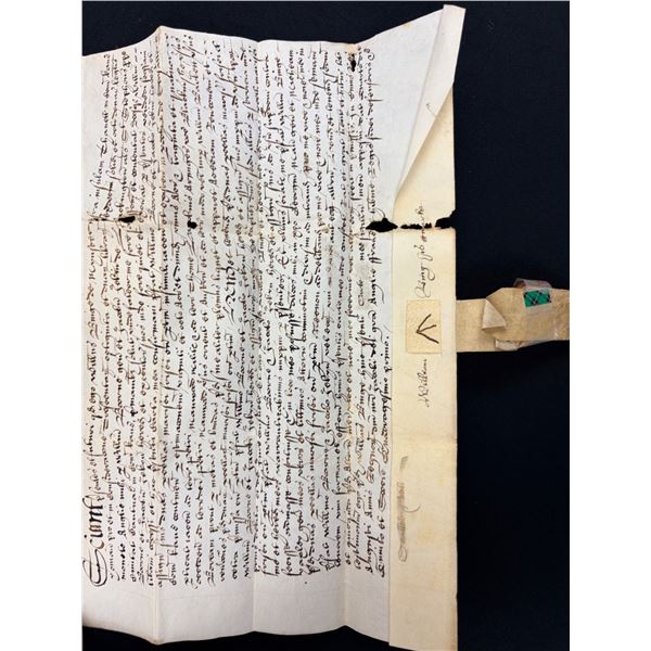 Antique Document with Wax Seals