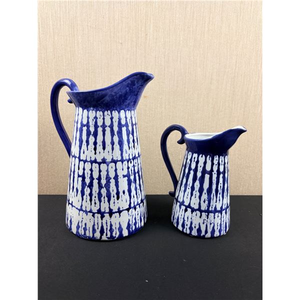 Blue & White Pitchers