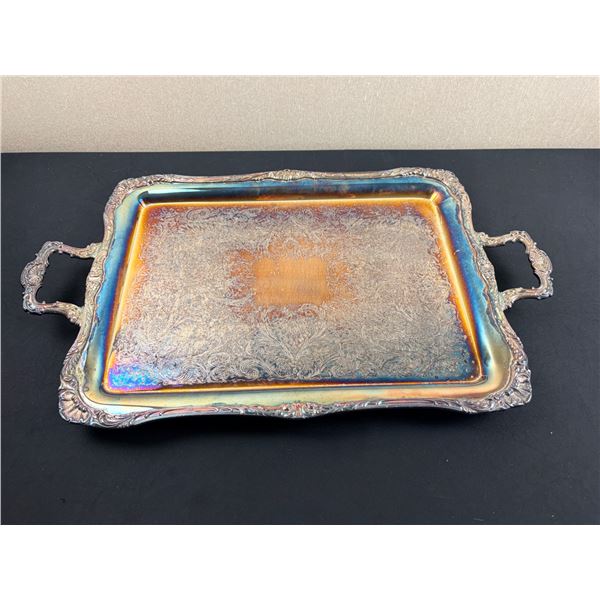 Large W.M.A Rogers Plated Platter