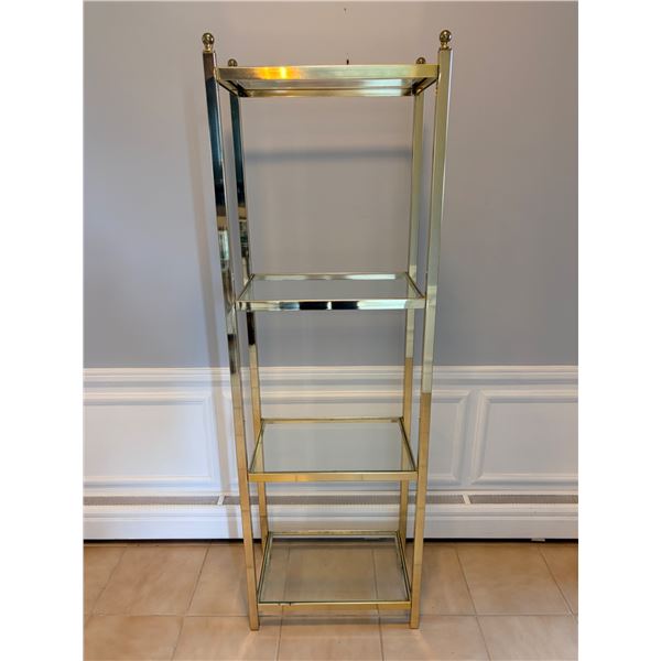 Four Tier Brass Shelf
