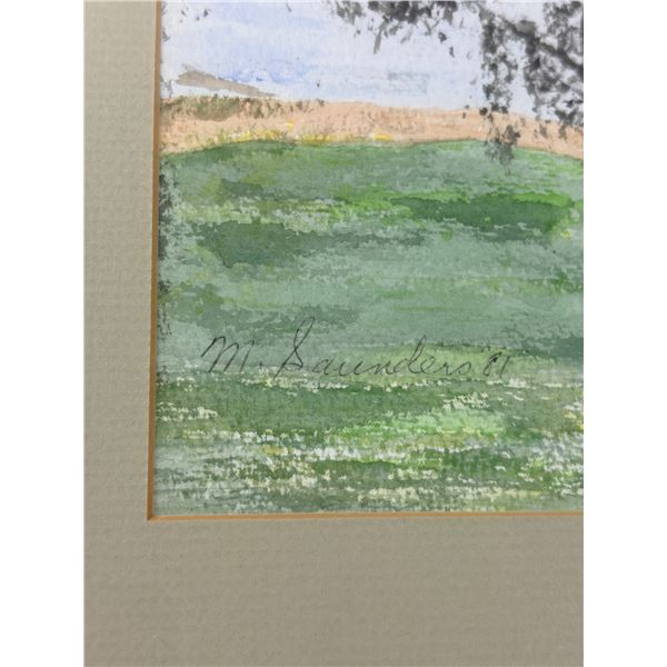 M. Saunders Watercolour Painting
