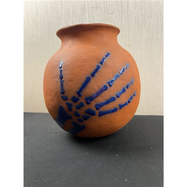 Hand Painted Clay Vase