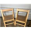 Image 1 : Folding Wicker Chairs