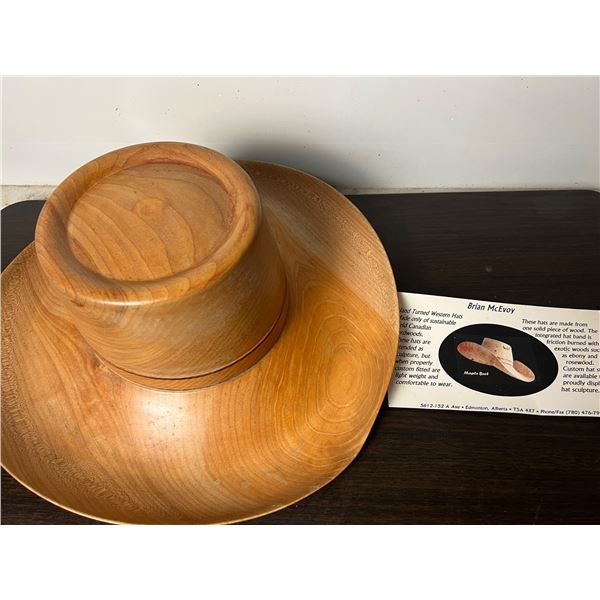 Hand Turned Western Hat