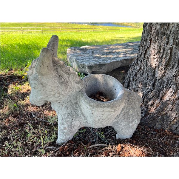 Concrete Donkey Planter