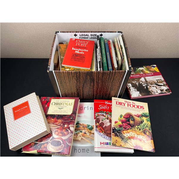 Box of Cookbooks