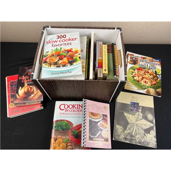 Box of Cookbooks
