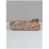 Image 3 : Mid-20th Century Carved Banded Onyx Lion Sculpture