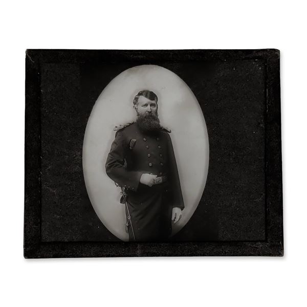 Duluth Helvetics President Glass Magic Lantern Slide