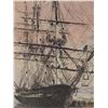 Image 2 : Floyd Niles Walser (American 1888-1954), Hand-Colored Etching Paper, Old Ironsides, Signed