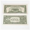Image 2 : 2pc 1934D, 2013 U.S. Federal Reserve One & Five Dollars Note