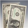 Image 3 : 2pc 1934D, 2013 U.S. Federal Reserve One & Five Dollars Note
