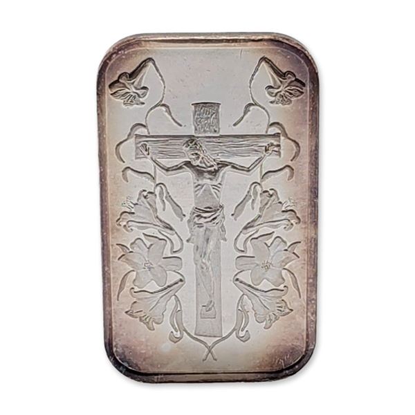 Jesus on the Cross 1oz .999 Fine Silver Bullion Uncirculated
