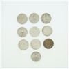 Image 2 : 10pc Pre-1964 U.S. 90% Silver Washington Quarters